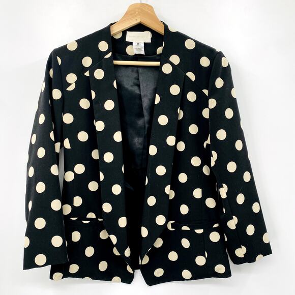 Anthropologie Corey Lynn Calter Black polka dot blazer - Picture 2 of 5